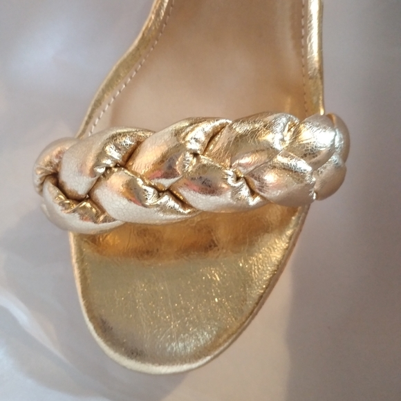 Women's High Heel Block Platform With Braid Detail Size 10 - Picture 6 of 6